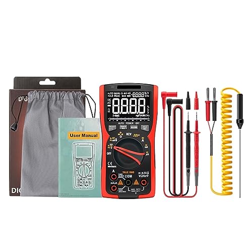 Multi Tester Digitalmultimeter True-RMS 9999 3-zeiliges Display Analogtester Strom Voltmeter Kondensator Temperatur VFC NCV Meter(ZT-Y) von SXYGYWA