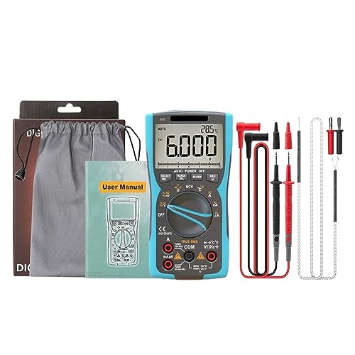 Multi Tester Digitalmultimeter True-RMS 9999 3-zeiliges Display Analogtester Strom Voltmeter Kondensator Temperatur VFC NCV Meter(ZT-Y2) von SXYGYWA