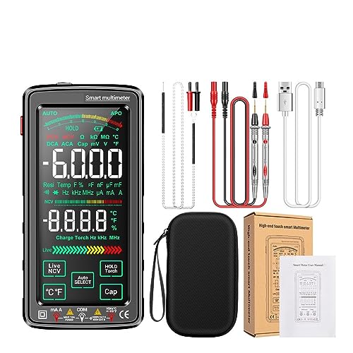 Multi Tester Intelligentes Multimeter Mit Touchscreen, Professionell, 6000 Zählungen, AC/DC-Amperemeter, Elektrischer Tester, Auto-Range-Multimetrie-Werkzeug(683-01) von SXYGYWA
