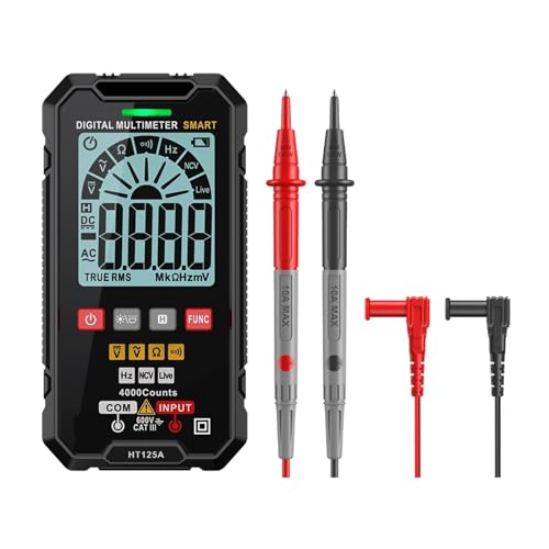 Multi Tester Smart Digital Multimeter Elektriker Multimeter Multimetro Digital DC AC Spannung Ohm Diode Kapazität NCV Hz Live Wire Tester(HT125A) von SXYGYWA