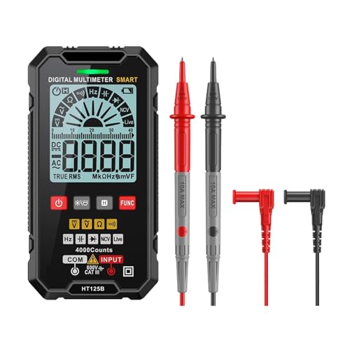 Multi Tester Smart Digital Multimeter Elektriker Multimeter Multimetro Digital DC AC Spannung Ohm Diode Kapazität NCV Hz Live Wire Tester(HT125B) von SXYGYWA