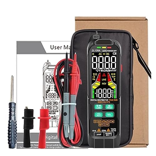 Multi Tester Smart Multimeter Digital Mini Automotive Profesional Tester True RMS NCV AC DC Spannung Tester Tragbare Stromzähler(126A PRO) von SXYGYWA