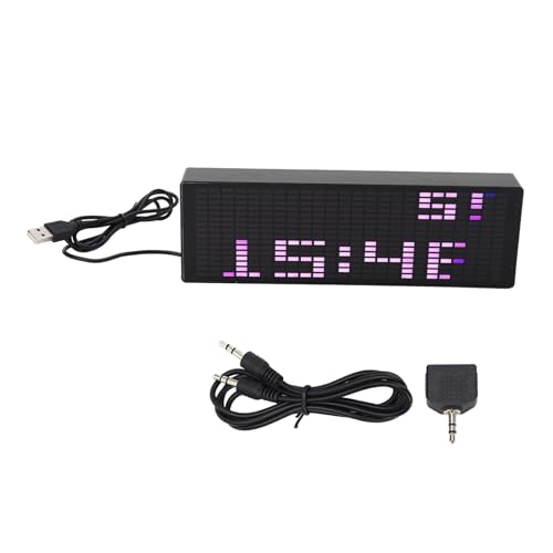 Musik-Spektrum-Analysator, 384 RGB-LEDs, 20 Dynamische Effekte, 7 Farbeffekte, Musik-Spektrum-Pegelanzeige, 5 V USB von SXYGYWA
