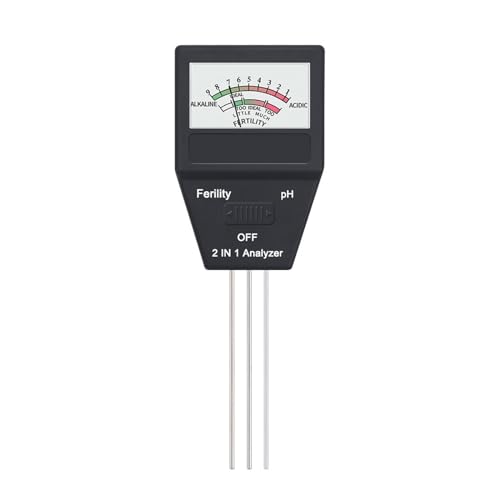 SXYGYWA Bodenfeuchtemessgerät 2 In 1 Boden Meter Pflanze Fruchtbaren PH Tester Tragbare Boden Feuchtigkeit Sensor for Hausgarten Ackerland Obstgarten(5 Pcs) von SXYGYWA