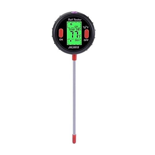 SXYGYWA Bodenfeuchtemessgerät 5-in-1-Bodentestmessgerät, digitaler Bodenfeuchtigkeits-PH-Temperatur-Lichttester, LCD for Garten, Rasen SXYGYWA Bodenfeuchtemessgerät 5-in-1-Bodentestmessgerät, digitaler Bodenfeuchtigkeits-PH-Temperatur-Lichttester, LCD for Garten, Rasen von SXYGYWA