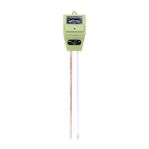 SXYGYWA Bodenfeuchtemessgerät Elektrische Pflanze Boden Feuchtigkeit Sensor Hygrometer Garten Hof Feuchtigkeit Detektor Outdoor Licht Bewässerung Warnung Tester Werkzeug Garten(D Moisture and PH) von SXYGYWA