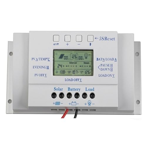 Solar Ladegerät Controller 10A 20A 30A 40A 12V/24V Auto Batterie Regler Ladegerät LCD Dual Timer Steuerung T10A T20A T30A T40A Breite Kompatibilität(T20 20A) von SXYGYWA