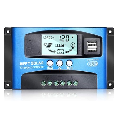 Solar MPPT 100A 60A 50A 40A 30A Laderegler Dual USB LCD Display 12V 24V Solarzelle Solar Panel Laderegler Breite Kompatibilität(40A) von SXYGYWA