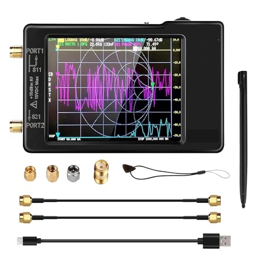 Vektor-Netzwerk-Antennenanalysator SWR-Messgerät 10K-1,5G MF HF VHF UHF Mit SD-Kartensteckplatz Spektrumanalysator von SXYGYWA