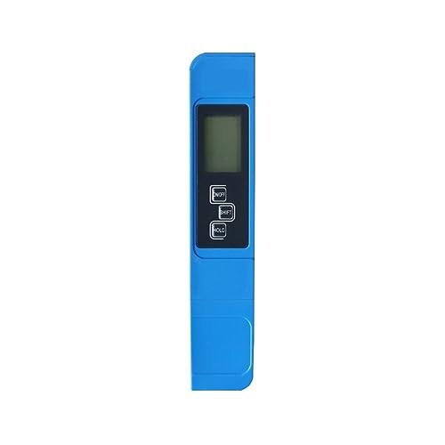 Wassertester 3 In 1 TDS Meter Temperatur Digital LCD Wasser Test Stift Reinheit Filter Mit 4 Verschiedenen Modi Wasserstand Tester(Blue Bag) von SXYGYWA
