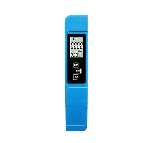Wassertester 3 In 1 TDS Meter Temperatur Digital LCD Wasser Test Stift Reinheit Filter Mit 4 Verschiedenen Modi Wasserstand Tester(Blue Box) von SXYGYWA