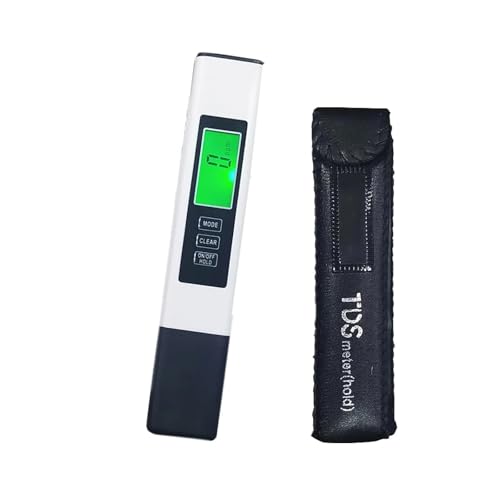 Wassertester 3-in-1-TDS-Messgerät, Digitaler PPM-Tester For Trinkwasser, For Leitungswasser, Brunnen, Pool, Hydrokultur, Aquariumsystem(White) von SXYGYWA