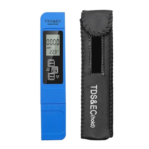 Wassertester 3in1 PH Tester Wasser PH Meter TDS EC Temperatur Meter Digital LCD Wasser Test Stift Reinheit Wasser Qualität Monitor Test Stift(Blue original) von SXYGYWA