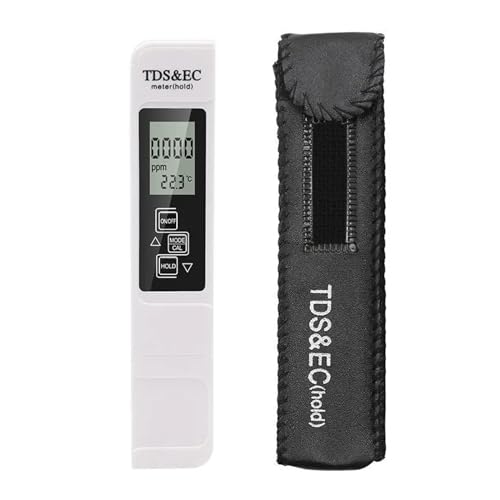 Wassertester 3in1 PH Tester Wasser PH Meter TDS EC Temperatur Meter Digital LCD Wasser Test Stift Reinheit Wasser Qualität Monitor Test Stift(White original) von SXYGYWA