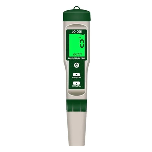 Wassertester Digitales PH-Messgerät, 10-in-1-Professioneller Wasserqualitätsmonitor-Tester, PH/EC/TDS/Salzgehalt/Thermometer, Multiparameter-Prüfgerät von SXYGYWA