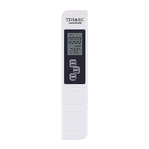 Wassertester Multifunktionales TDS EC-Messgerät, Digitaler Wasserreinheitstester, 0–9990 Ppm/us, Temperatur-Stifttest, PPM-Filter For Aquarium-Pool-Monitor(TPH01601) von SXYGYWA