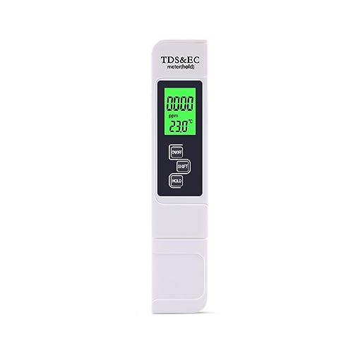 Wassertester Multifunktionales TDS EC-Messgerät, Digitaler Wasserreinheitstester, 0–9990 Ppm/us, Temperatur-Stifttest, PPM-Filter For Aquarium-Pool-Monitor(TPH01601B) von SXYGYWA