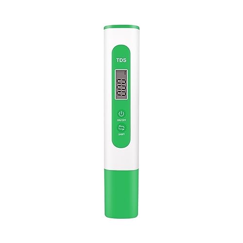 Wassertester TDS Digitaler Wasserqualitätstester, Wasserreinheitsprüfung 0–9990 Ppm, Messung For Schwimmbäder, Trinkwasseraquarien(With Battery) von SXYGYWA