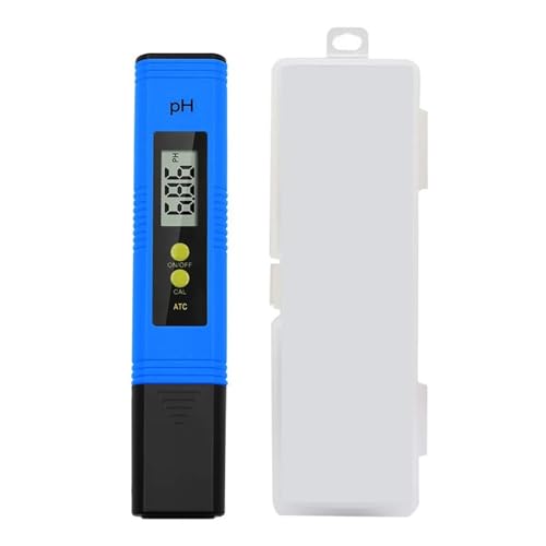 Wassertester Tragbares Digitales PH-Stifttyp-Säuremessgerät, Hochpräzises 0,01 PH-Testgerät, Pool-Aquarium-Wasserqualitätstestgerät(Blue) von SXYGYWA