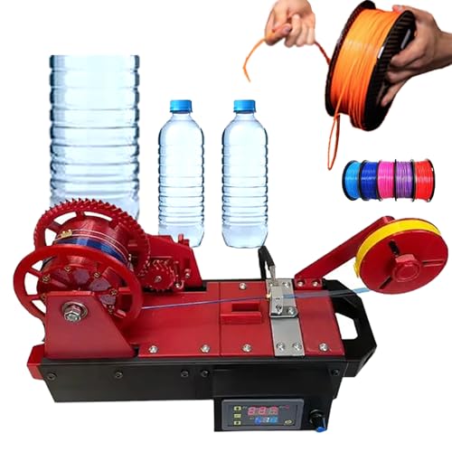 3D-Drucker-Extruder, Hersteller von recyceltem PET-Filament, einstellbare Temperaturregelung/Geschwindigkeit, pultrudiertes 3D-Fiament, für Familien (rot) von SXYKXYDL