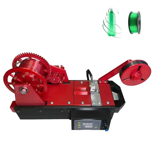 3D-Filament-Maker aus recyceltem PET, 3D-Drucker-Extruder mit Digitalanzeige, Temperatur und Geschwindigkeit einstellbar, Desktop-Filament-Recycler (rot) von SXYKXYDL