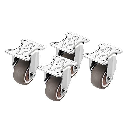 4 Möbelrollen, Transportfußrad, Lenkrollen mit Bremsen, Schwerlastrollen mit Paletten, Ultra-leises Möbelfußrad, Fest, 1,5 Zoll 4 Möbelrollen, Transportfußrad, Lenkrollen mit Bremsen, Schwerlastrollen mit Paletten, Ultra-leises Möbelfußrad, Fest, 1,5 Zoll von SXYKXYDL