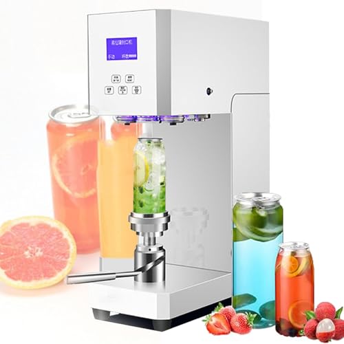 Kommerzielle automatische Becherversiegelungsmaschine, halbautomatischer Dosenversiegeler mit Zähler für Limonaden- und Blechdosen (weiß) von SXYKXYDL