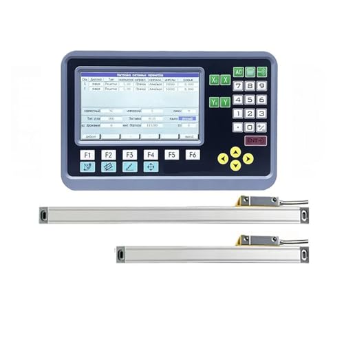 Set di lettura digitale per tornio e fresatura a 2 assi da 5 µm/1 µm con 2 righelli digitali, encoder lineare e scala lineare (set da 250 mm, 700 mm, 0,005 mm) von SXYKXYDL