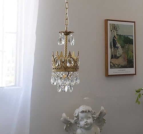 Kristall Pendelleuchte Französischer Stil Flur Pendellampe Esszimmerlampe Minimalismus Schlafzimmer Nachttisch Hängelampe Kronleuchter für Loft E14 Ø16m Kristall Pendelleuchte Französischer Stil Flur Pendellampe Esszimmerlampe Minimalismus Schlafzimmer Nachttisch Hängelampe Kronleuchter für Loft E14 Ø16m von SXYSXYSXY