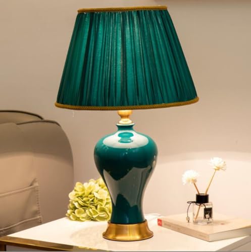 SXYSXYSXY Amerikanischen Stil Tischlampen Vintage Nachttischlampe Keramik Dekorative Tischlampe Einfache Stoffschirm E27 Wohn- & Schlafzimmer Hotel Tischleuchte 33 * 55cm, 65797406 SXYSXYSXY Amerikanischen Stil Tischlampen Vintage Nachttischlampe Keramik Dekorative Tischlampe Einfache Stoffschirm E27 Wohn- & Schlafzimmer Hotel Tischleuchte 33 * 55cm, 65797406 von SXYSXYSXY