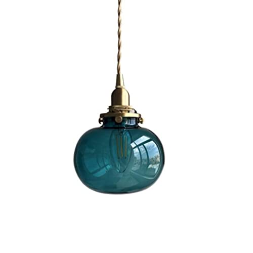 SXYSXYSXY Glas Klein Pendellampe Japanischer Stil Vintage Kupfer Hängeleuchten Schlafzimmer Nachttisch PendelleuchteHängelampe E27*1 Höhenverstellbar Für Wohnzimmer Esszimmer Küche,A SXYSXYSXY Glas Klein Pendellampe Japanischer Stil Vintage Kupfer Hängeleuchten Schlafzimmer Nachttisch PendelleuchteHängelampe E27*1 Höhenverstellbar Für Wohnzimmer Esszimmer Küche,A von SXYSXYSXY
