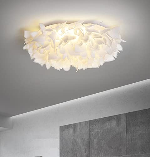 SXYSXYSXY LED Blütenblatt Dimmbar Deckenlampe Moderne Minimalismus Schlafzimmer Deckenleuchte 30W Kinder Deckenleuchten mit Fernbedienung Wohnzimmer 3000K - 6000K Designer-Lampe Ø53cm von SXYSXYSXY