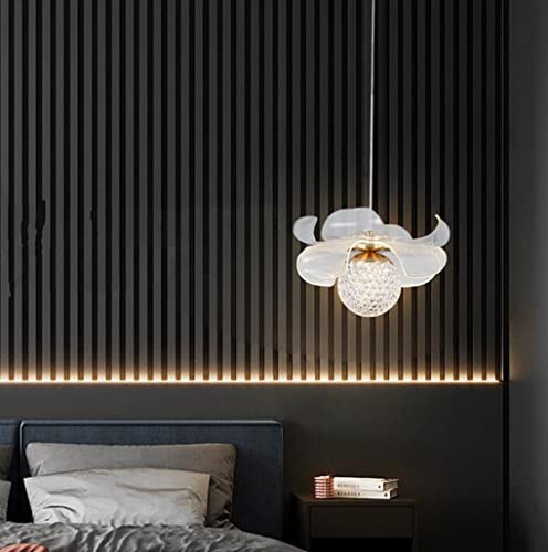 SXYSXYSXY LED Dimmbar Moderne Hängeleuchten Acryl Blumen Design Pendellampe Schlafzimmer Nachttisch Pendelleuchte Hängelampe Kronleuchter 3000K/4500K/6000K Für Wohnzimmer Esszimmer Küche von SXYSXYSXY