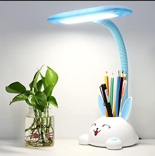 SXYSXYSXY LED Kinder Schreibtischlampe Hase Tischlampe Leselampe Schlafzimmer Nachttischlampe Button Switch DREI-Farben-Dimming schreibtischlampe for büro Schüler Augenschutzlampe,Blau SXYSXYSXY LED Kinder Schreibtischlampe Hase Tischlampe Leselampe Schlafzimmer Nachttischlampe Button Switch DREI-Farben-Dimming schreibtischlampe for büro Schüler Augenschutzlampe,Blau von SXYSXYSXY