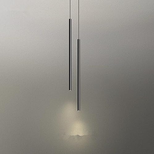 SXYSXYSXY LED Minimalismus Hängelampe Schlafzimmer Nachttisch Pendellampe Schwarz Modern doppelköpfig Deckenleuchte 6W Neutrales Licht 4500K für Wohnzimmer von SXYSXYSXY