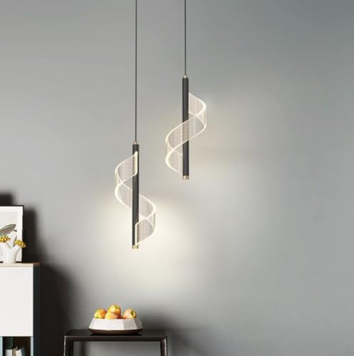 SXYSXYSXY LED Modern Minimalismus Hängeleuchten 2-Flammig Nachttisch Pendelleuchte 8W Nordic Hängelampe Warmes Licht 3000K Für Schlafzimmer Wohnzimmer 27CM,Schwarz SXYSXYSXY LED Modern Minimalismus Hängeleuchten 2-Flammig Nachttisch Pendelleuchte 8W Nordic Hängelampe Warmes Licht 3000K Für Schlafzimmer Wohnzimmer 27CM,Schwarz von SXYSXYSXY