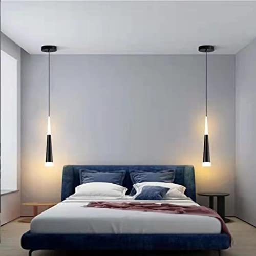 SXYSXYSXY LED5W Hängeleuchten Schlafzimmer Nachttisch Pendellampe Moderne Design Pendelleuchte Hängelampe Kronleuchter Höhenverstellbar 3000K Kronleuchter Für Wohnzimmer Treppen 5.6 * 45cm,Schwarz SXYSXYSXY LED5W Hängeleuchten Schlafzimmer Nachttisch Pendellampe Moderne Design Pendelleuchte Hängelampe Kronleuchter Höhenverstellbar 3000K Kronleuchter Für Wohnzimmer Treppen 5.6 * 45cm,Schwarz von SXYSXYSXY