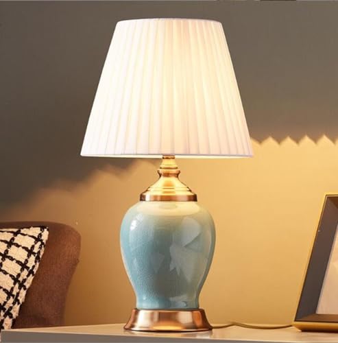SXYSXYSXY Modern Einfache Tischlampe Amerikanischen Land Stil Keramik Tischlampen Vintage Nachttischlampe Dekorative Stoffschirm E27 Wohn- & Schlafzimmer Hotel Tischleuchte, 65798822 SXYSXYSXY Modern Einfache Tischlampe Amerikanischen Land Stil Keramik Tischlampen Vintage Nachttischlampe Dekorative Stoffschirm E27 Wohn- & Schlafzimmer Hotel Tischleuchte, 65798822 von SXYSXYSXY
