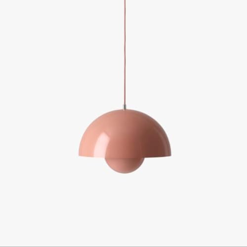 SXYSXYSXY Modern Nordic Hängelampe Nachttisch Pendelleuchte Minimalismus Esszimmerlampe Hängeleuchten Deckenleuchte E27 Für Schlafzimmer Wohnzimmer Ø23*16cm,Rosa, 65833037-PINK von SXYSXYSXY