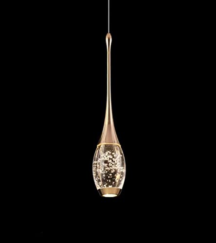 SXYSXYSXY Pendelleuchte LED Modern Kristall Glas Kreative Kronleuchter Innen Dekoration Hängelampe Höhenverstellbar Esszimmerlampe Hängeleuchte Wohnzimmer Schlafzimmer Restaurant Lichter 7 * 40cm von SXYSXYSXY
