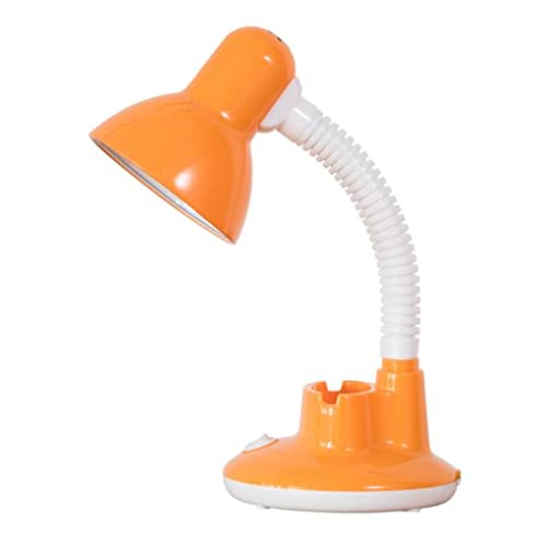SXYSXYSXY Schreibtischlampe Kinder Retro Tischlampe Augenfreundliche Leselampe für E27 LED Glühbirne Verstellbare mit Schalter Nachttischlampe für Kinder Arbeitszimmer Schlafzimmer Hotel,Orange von SXYSXYSXY