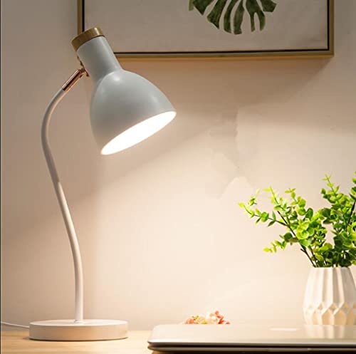SXYSXYSXY Schreibtischlampe Metall Tischlampe Leselampe Modern Holz Büro Retro Kinder Einfache Klassische Studierlampe LED Verstellbarer Kopf Arbeitslampe Schlafzimmer Nachttischlampe E27*1,Weiß SXYSXYSXY Schreibtischlampe Metall Tischlampe Leselampe Modern Holz Büro Retro Kinder Einfache Klassische Studierlampe LED Verstellbarer Kopf Arbeitslampe Schlafzimmer Nachttischlampe E27*1,Weiß von SXYSXYSXY