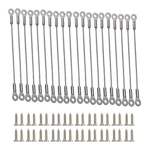 20 Stück 20 cm Schranktürschnüre, Schrankscharnierbegrenzer mit Befestigungsschrauben, Schranktürkabel für Begrenzungstürschaukel von SXYYDSG
