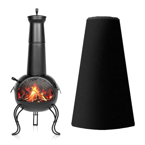 SXZAGZR Chiminea Cover I Terrassenofen Abdeckung I Large Schutzhülle I Terrassenofen Abdeckung I Feuerstellenabdeckungen I Schutzabdeckung Für Holzbefeuerte Öfen (122x61x21cm) von SXZAGZR