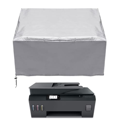 SXZAGZR Drucker-Staubschutz, Staubschutzhülle Für Drucker, Druckerabdeckung, wasserdichte Universal-Druckerabdeckung, Staubschutzhülle Staubschutz Druckerabdeckung Hülle (70x45x30cm,Silber) von SXZAGZR