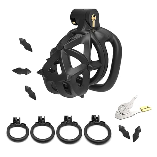 SXZMAZS 2023 Neuer PenisKäfig 3D Diamantschliff Keuschheitskäfig Mit Abnehmbaren Silikon Weichen Dornen Chastity Cage Male Keuschheitsgürtel Für Herren Cock Cage Bondage Keuschheit Sexspielzeug von SXZMAZS