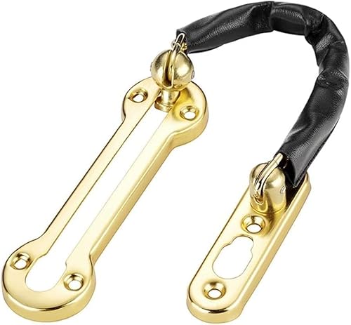 Kettenschloss, Türkettenschloss, Edelstahl-Türkettenschloss Gold mit 2 Zoll Öffnung zur Belüftung Kettenschloss, Türkettenschloss, Edelstahl-Türkettenschloss Gold mit 2 Zoll Öffnung zur Belüftung von SYBNIKOLF