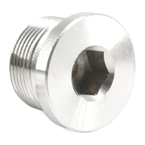 Messing-Verschlusskappen, 1/8 Zoll - 1-1/2 BSP Außengewinde 316 Edelstahl Innensechskant Endkappe Stecker Rohrverschraubung(BSP1.2) von SYBNIKOLF
