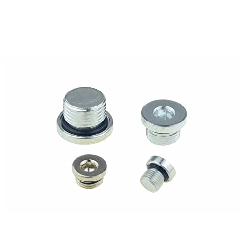 Messing-Verschlusskappen, 6 Stück Innensechskant-Endkappe, Messing/Eisen G1/8 1/4 3/8 1/2 PT Stecker/Buchse Anschlusskupplung(Plug Seal,1I4 Thread) von SYBNIKOLF