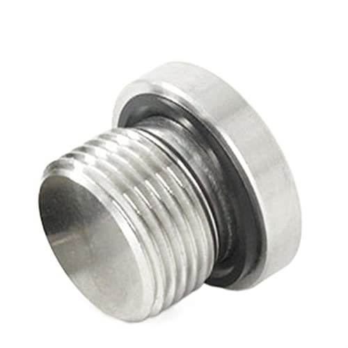Messing-Verschlusskappen, M5 - M20 1/8 Zoll 3/4 BSP Außengewinde 304 Edelstahl Innensechskant Endkappe Stecker Rohrverschraubung(M33x2) von SYBNIKOLF
